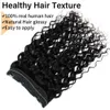 Fish Line Clips in Hair s Natural Curly wave 14 24 100 Human with Invisible Adjustable wire 240130
