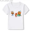 T-shirty Kid-e-cats Three Kitten Rosyjska kreskówka drukarnia chłopcy T-shirty Summer Krótkie rękaw