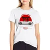 女性用ポロスチューナーホワイトNCミアタロードスターJDM Tシャツ女性アニメ服Tシャツ女性のためのTシャツ