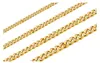 18k echte vergulde Curb Cubaanse ketting Stainls stalen schakelketting voor mannen Dames3222704