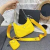 24SS Top Designers Bag Womens Nylon Half Moon Underarm Facs Luxurys Handbag Lady Lader Counter Bag Fashion المزيد