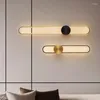 Lâmpada de parede moderna luxo estilo minimalista preto ouro led para sala estar quarto corredor cabeceira design interior luz decorativa