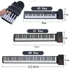 88 61 Nyckel Handrulle Piano Toys for Kids Boys Education Keyboard Instrument Girls Lärande Musik Barn Elektronisk musikal 240131