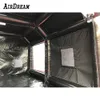 9x5x3.5mH (30x16.5x11.5ft) avec ventilateur en gros Atelier mobile portable air scellé cabine de pulvérisation de voiture gonflable tente de peinture et garage à vendre