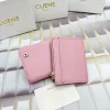 Designer TRIOMPHES Cardholder Leather Woman Mens Card Holders Coin Purses Wallets Passport Holders Key Pouch Chain Wristlets Card Case Pocket Gift Wallet