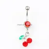 حلقات زر جرس السرة D0084 حذاء نمط BELLY BELLY RING LTBLUE01234565435407 DRONDIN