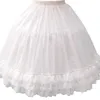 Kjolar kawaii lolita våldsam fiskben stöder daglig kjol elastisk midja justerbar carmen midi spets petticoat underskirt