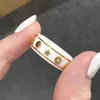 Anillo de cerámica blanco y negro de estrella para mujer, joyería de lujo, Color dorado, anillos llamativos para fiesta diaria, bisutería fina, 2021