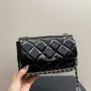 Women Mini Designer CF Crossbody Bag Gold Hardware Matelasse Chain Luxury Handbag Stylish Shoulder Bag Trend Wallet Coin Purse Pochette Clutch Key Pouch Sacoche 20C