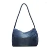 Bolsas de noche Nicho Diseño Tendencia Mujeres Bolso de hombro Moda Personalizada Crossbody Europea American Street Denim Pillow Sac