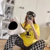 セリンシャツデザイナーサマーセリンレタープリント半袖ルーズTシャツ女性カジュアルカップルファッションすべてシンプルなトレンドハーフスリーブアルファベットプリントショート3896