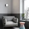 Vägglampa rund kul designers minimalistiska grädde stil vardagsrum bakgrund mesh sfärisk säng