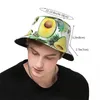 Berets Tropical Avocado Bucket Hats Panama For Man Woman Bob Outdoor Hip Hop Fisherman Summer Fishing Unisex Caps