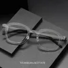 Occhiali da vista da uomo di design di marca vintage IP acetato Glasse lenti miopia ottiche quadrate grandi 240119