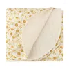 Couvertures Couverture de bébé en coton 120 120 cm Soft Born Swaddle Wrap Infant Sleeping Quilt Couverture de lit Sleepsack Poussette Drop