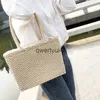 Totes andmade Womens andbag Boemia Straw Bag Summer Woven Beac Bags Retro Female Soulder Vacation Raan Knied ToteH24218