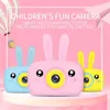 Mini Cartoon Rabbit Camera 2 Inch HD Screen Education Children Toys Portable Video Digital SLR For Kid Gifts 240131