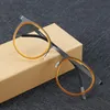 Denmark Luxury Brand Designer Mens Vintage Round Frame Eyeglasse Lind Style Oval Optical Myopia Lens Glasses 240119
