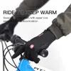 Inverno caldo touch screen bicicletta per uomo donna corsa escursionismo sport all'aria aperta guanti impermeabili in pile abbigliamento da ciclismo di alta qualità 2023