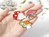 Cartoon Vegetable Mushroom Brosches Brothers Fashion Cute Emamel Pins Plant Frog Cat Animal Badge Costume Decoration Gift4297078