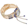 Montres-bracelets diamant dames Bracelet montre Miss montres exercice en alliage de Zinc montre-bracelet à Quartz