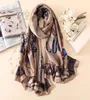 silk scarf women scarves shawls and wraps bandana hair scarf crinkle chiffon hijab mousselin foulard femme43603368964150