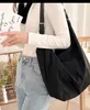 Designer große schwarze Damen-Umhängetaschen, große Größe, lässige Einkaufstasche, hochwertige Nylon-Umhängetasche, weibliche Reise-Shopper-Taschen