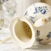 Cup and Plate French Restaurant Afternoon Tea Coffee Home Furnishings British Retro Style Ceramic Pot Set Gift 240130