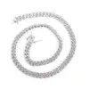 Hip Hop 9mm Single Row Diamond Cuban Necklace Mens Design 2022 New Versatile Neck Chain Trend