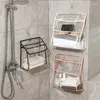 Bolsas de almacenamiento Bolsa de PVC Impermeable Colgando Maquillaje Organizador de pared Baño Ducha Accesorios Toalla Ropa