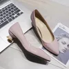 Sapatos de vestido Salto Alto Salto Stiletto Selvagem Mulheres Simples Conforto Trabalho Raso Boca Apontada Bombas de Moda Única