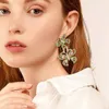 Boucles d'oreilles pendantes en cristal coloré avec strass papillon pour femmes, bijoux de haute qualité pour fête de Banquet, cadeaux, vente en gros, 2024