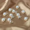 Hårklipp 10st Faux Pearl Decor Ring dreadlocks pärlor flätor ringar fruktar lås flätning manschetter dekoration/tillbehör