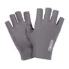 Cycling Gloves Half Finger Ice Silk Motorcyclist High Elastic Sunscreen Men Women Gym Driving Fishing Bicycle Accessories