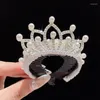 Hair Accessories Crown Headwear Children's Meatball Head Torsion Clamp Girls' Horsetail Buckle Complementos De Moda Sparkling