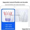 Piłki PU Portable Basketball Net Ramka wewnątrz i na zewnątrz Zdejmowane profesjonalne akcesoria240129 Drop dostawa sportowa Athle Dhjt5