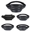 Waist Bags Men Bag Multifunctional Leather Adjustable Money Belt Pouch Zipped CompartmentsTravel Holiday Black Casual Across-body