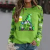 Dameshoodies Sweatshirt voor dames St Patricks Day Print O-hals Ronde pasvorm Pullover Tops Casual trainingsshirts met lange mouwen