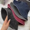 Bérets Denim délavé chapeau de seau femmes pêcheur unisexe Bob casquettes Hip Hop Gorros hommes Panama coupe-vent en plein air