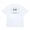 Projektant Luksusowy Rhde Classic Fashion High Street Flag Alphabet Print dla mężczyzn i kobiet Młodzież Lose Crew Szyja Krótkie rękawki T-shirt