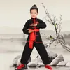 Stage Wear Enfants Wushu Costume Jeunes Vêtements à manches courtes et étudiants Tai Chi Performance Vêtements