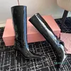 Patent leather Kitten heelsKnee Boots Crocodile print stilettos heel Fashion booties womens Designer shoes long boots Factory footwear