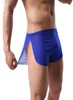 Ropa interior para hombres Bragas de seda de hielo para hombres, gasa fina translúcida de cintura baja, Boxers cómodos sólidos, pantalones cortos, bañadores, bragas de yoga para el hogar, geniales 4017289