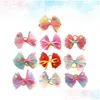 Dog Apparel 10Pcs Bow Ties Bows Bowknot Hair Bands Elastic Headwear Headdress For Puppy Cat Mixed Color Drop Delivery Home Garden Pet Otq3Q