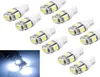 10st LED CAR DC 12V LAMPADA LIGHT T10 5050 SUPER VIT 194 168 W5W T10 LED Parkeringsbulas Auto Wedge Clearance Lamp6943404