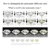 Diamantes soltos preços est gh cor pedra de moissanite real 1.0ct 6.5mm diamante cultivado em laboratório passagem de moissanite (sem certificado gra)