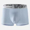 Underbyxor 2024 Summer Men's Underwear 60D Ice Silk Men Boxer Shorts Breattable Mesh Boxer Pants Sports Elastic Waistband Man