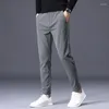 Herenbroek MINGYU merk dik casual zakelijk stretch slim fit elastische taille jogger Koreaanse klassieke zwart grijze broek mannelijk