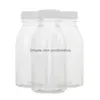 Water Bottles Milk Juice Bottle Drink Storage Durable Practical Beverage Glass Container With Lid Drop Delivery Home Garden Kitchen Dhpuf