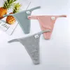 Vrouwen Slipje 3pcs Eenvoudige Streep T Terug Vrouwen Laagbouw Thongs Lingerie Sport G-Strings Vrouwelijk Ondergoed Plus size